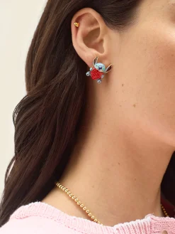 Disney Stitch Heart Earrings - Stitch Heart Earrings