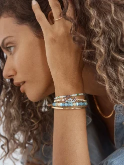 Disney Stitch Tennis Bracelet - Gold/Blue