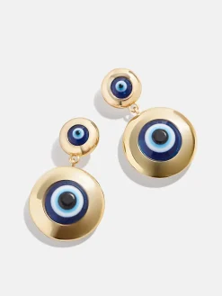 Divine Eyes Earrings - Gold/Blue