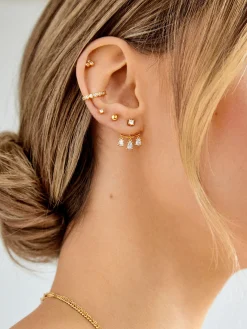 Dominica 18K Gold Vermeil Earrings - Gold