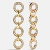 Dominique Statement Earrings - Gold/Pavé