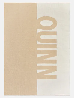 Down The Line Custom Blanket - Beige/White