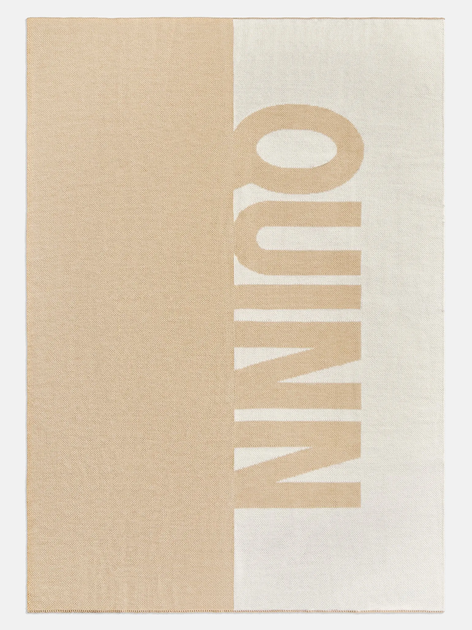 Down The Line Custom Blanket - Beige/White