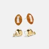 Draft Pick Earring Set - Football