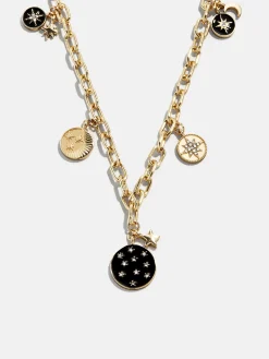 Estelle Celestial Charm Necklace - Gold/Black