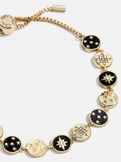 Estelle Celestial Pull-Tie Bracelet - Gold/Black