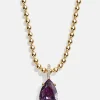 Esther 18K Gold Vermeil Birthstone Necklace - Amethyst