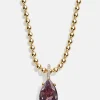 Esther 18K Gold Vermeil Birthstone Necklace - Light Amethyst