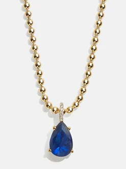 Esther 18K Gold Vermeil Birthstone Necklace - Sapphire