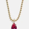 Esther 18K Gold Vermeil Birthstone Necklace - Rose