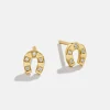 Evangeline 18K Gold Vermeil Earrings - Horseshoe