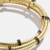 Eve Cuff Bracelet - Gold/Black