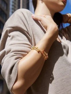 Eve Cuff Bracelet - Gold/Multi