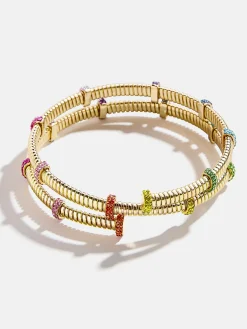 Eve Cuff Bracelet - Gold/Multi