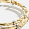 Eve Cuff Bracelet - Gold/Pavé