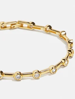 Eve 18K Gold Vermeil Tennis Bracelet - Gold/Pavé