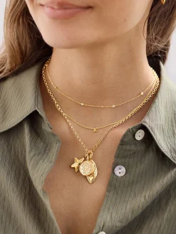 Evil Eye Cluster Charm Necklace - Evil Eye