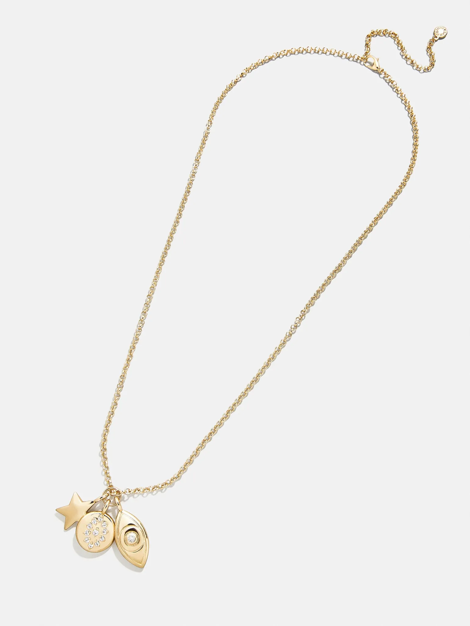 Evil Eye Cluster Charm Necklace - Evil Eye