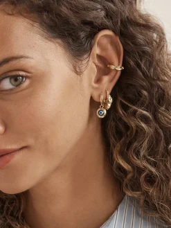 Evil Eye Earring Set - Gold/Blue