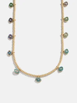 Evil Eye Pisa Necklace - Gold/Blue