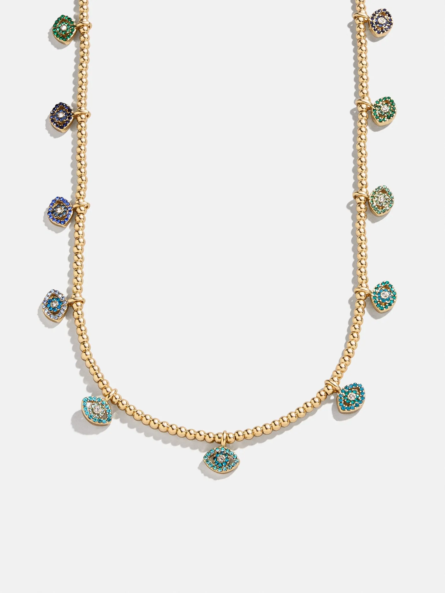 Evil Eye Pisa Necklace - Gold/Blue