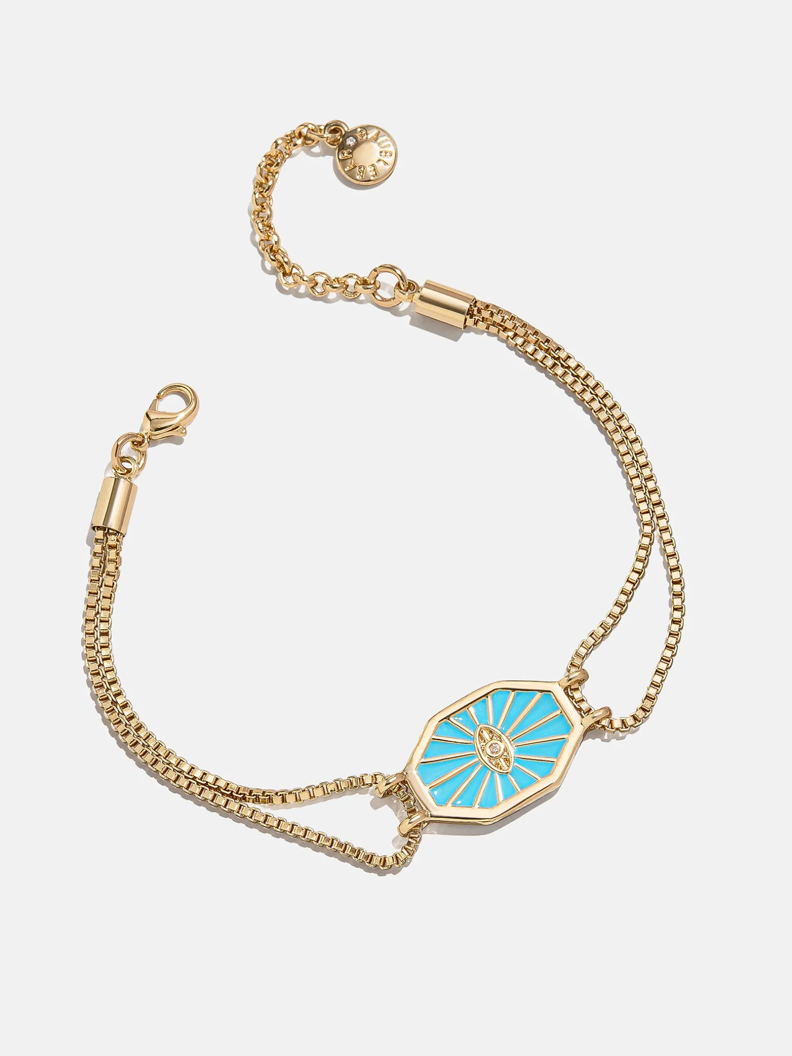 Evil Eye Reversible Bracelet - Gold/Turquoise