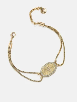 Evil Eye Reversible Bracelet - Gold/Turquoise