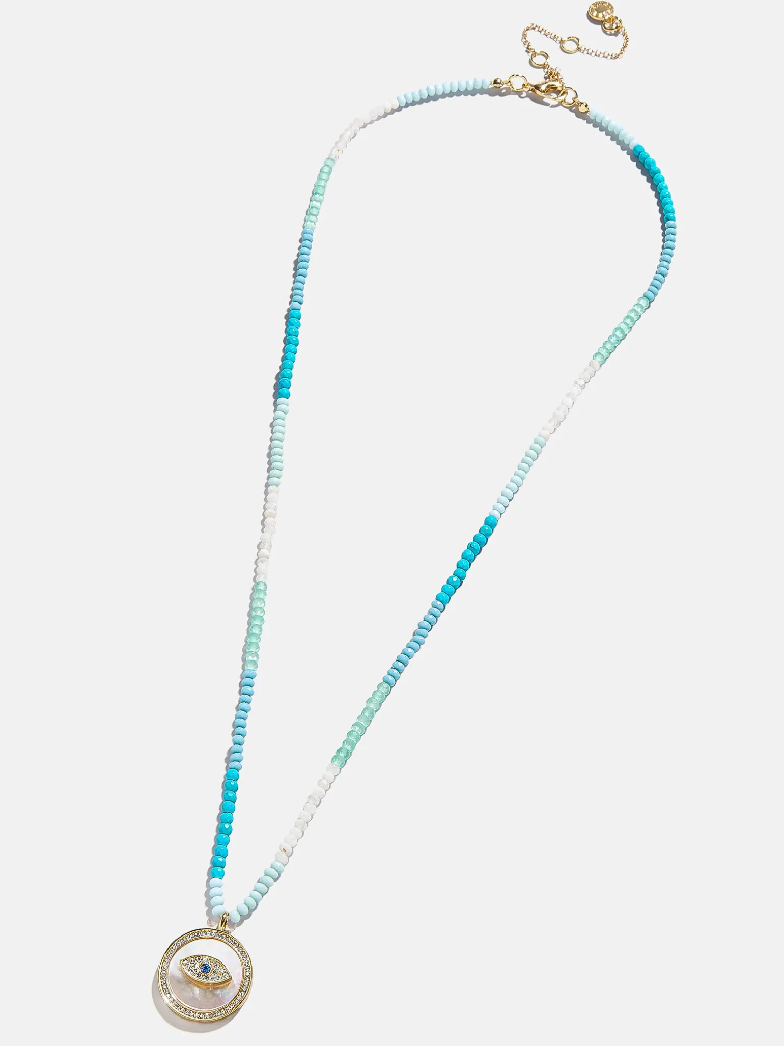 Evil Eye Semi-Precious Necklace - Gold/Blue