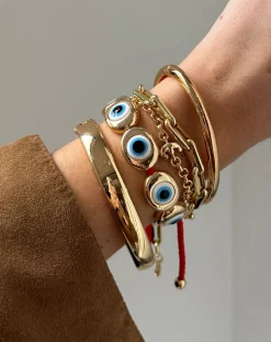 Eye to Eye Bracelet - Gold/Blue
