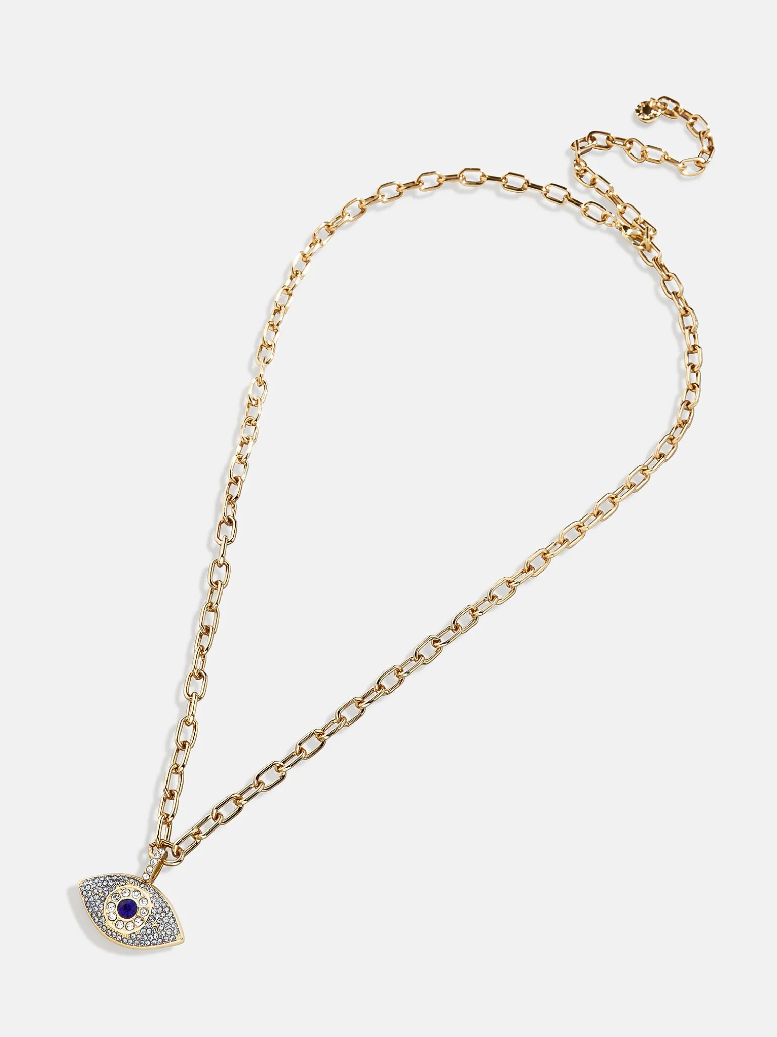 Eyes Out Necklace - Gold/Blue