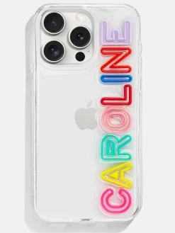 Fine Line Custom iPhone Case - Clear/Multi