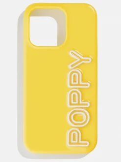 Fine Line Custom iPhone Case - Yellow/White