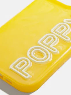 Fine Line Custom iPhone Case - Yellow/White