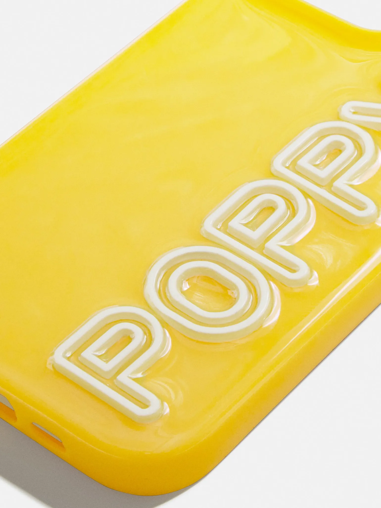 Fine Line Custom iPhone Case - Yellow/White