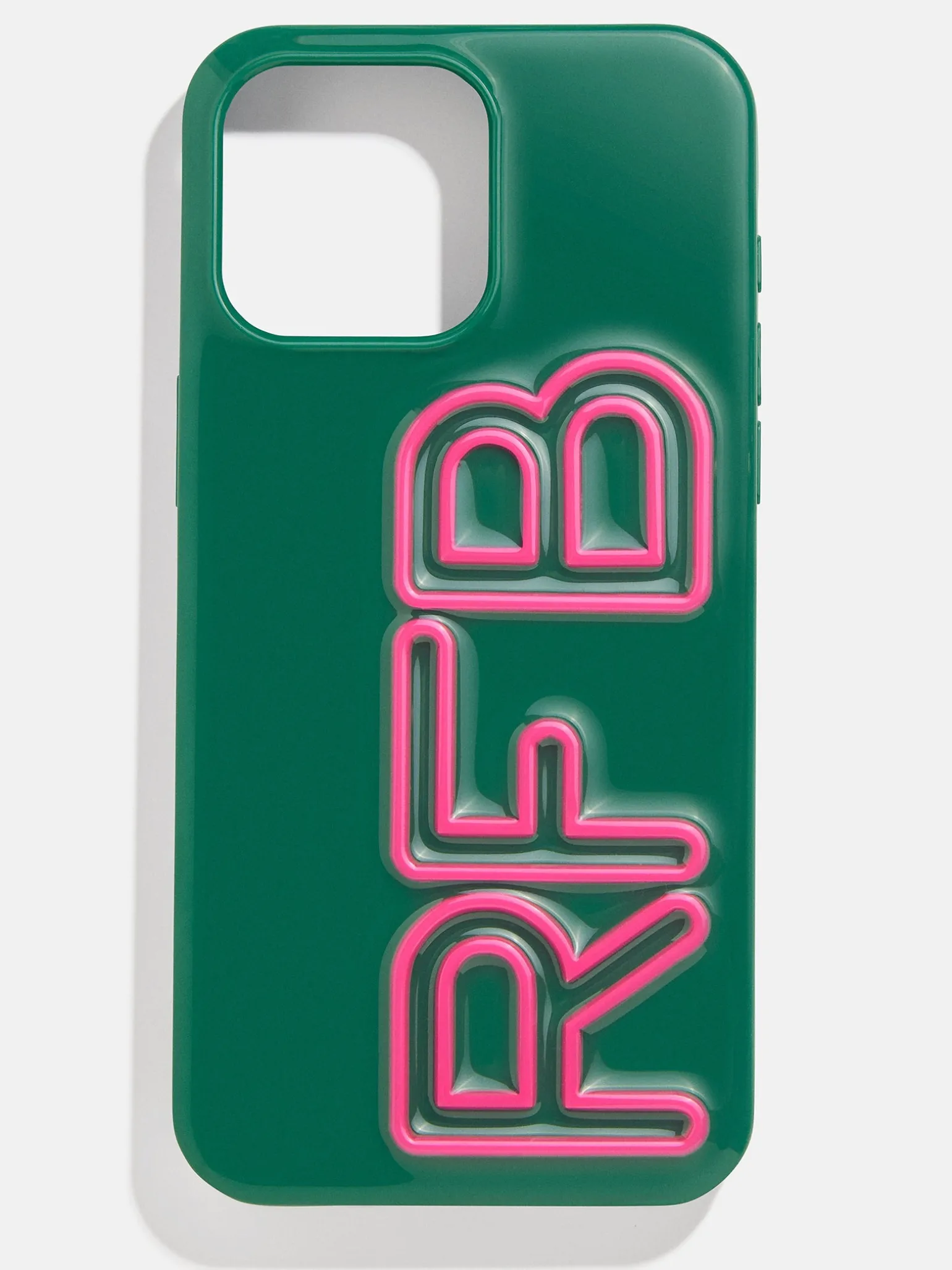 Fine Line Custom IPhone Case - Green/Hot Pink