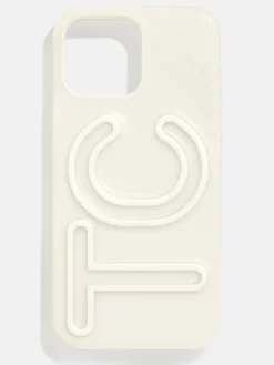 Fine Line Custom iPhone Case - White