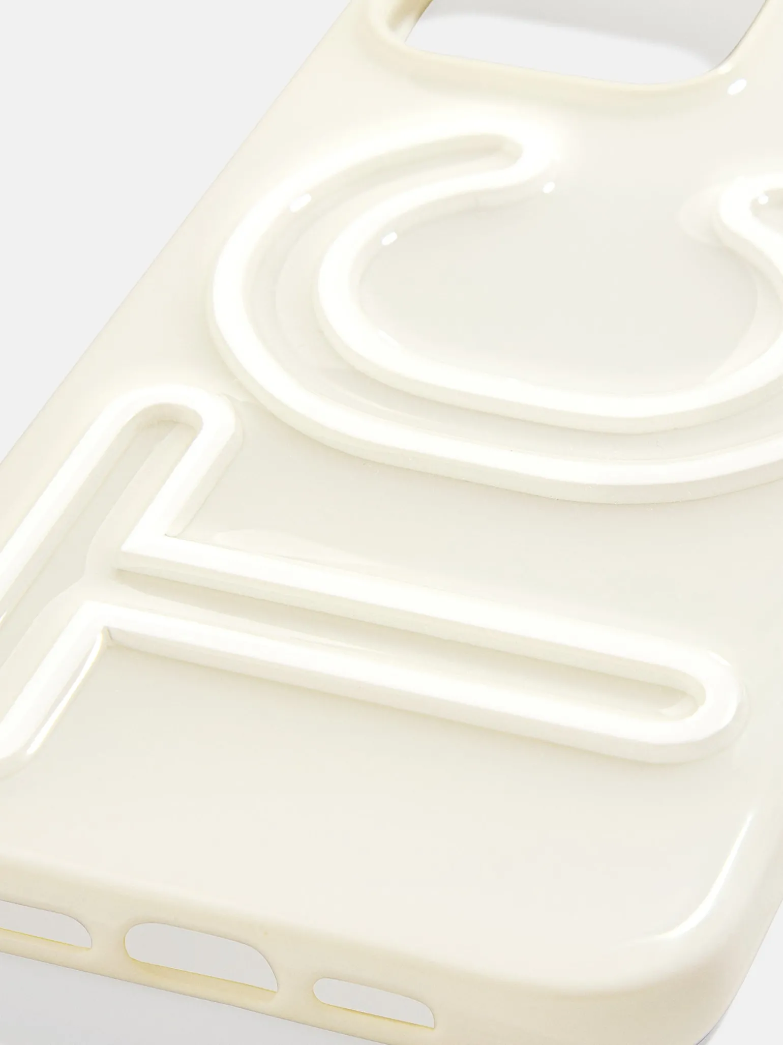 Fine Line Custom iPhone Case - White