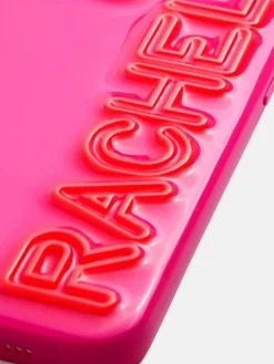 Fine Line Custom iPhone Case - Hot Pink/Orange