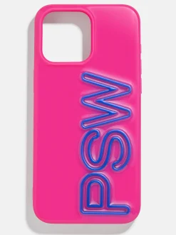 Fine Line Custom iPhone Case - Hot Pink/Cobalt