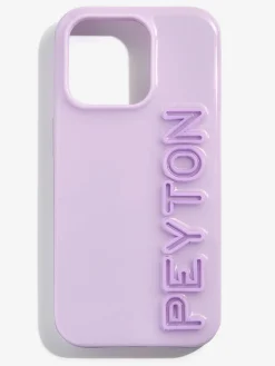 Fine Line Custom iPhone Case - Lavender