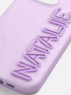 Fine Line Custom iPhone Case - Lavender