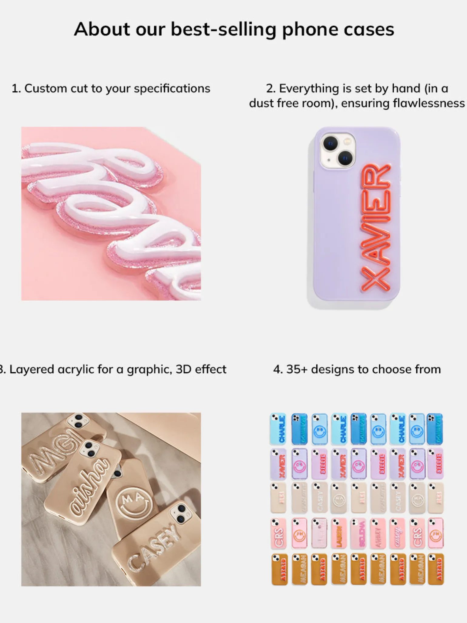 Fine Line Custom iPhone Case - Lavender