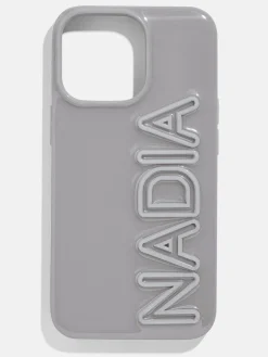 Fine Line Custom IPhone Case - Gray