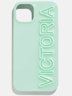 Fine Line Custom iPhone Case - Mint