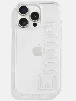 Fine Line Custom iPhone Case - Clear