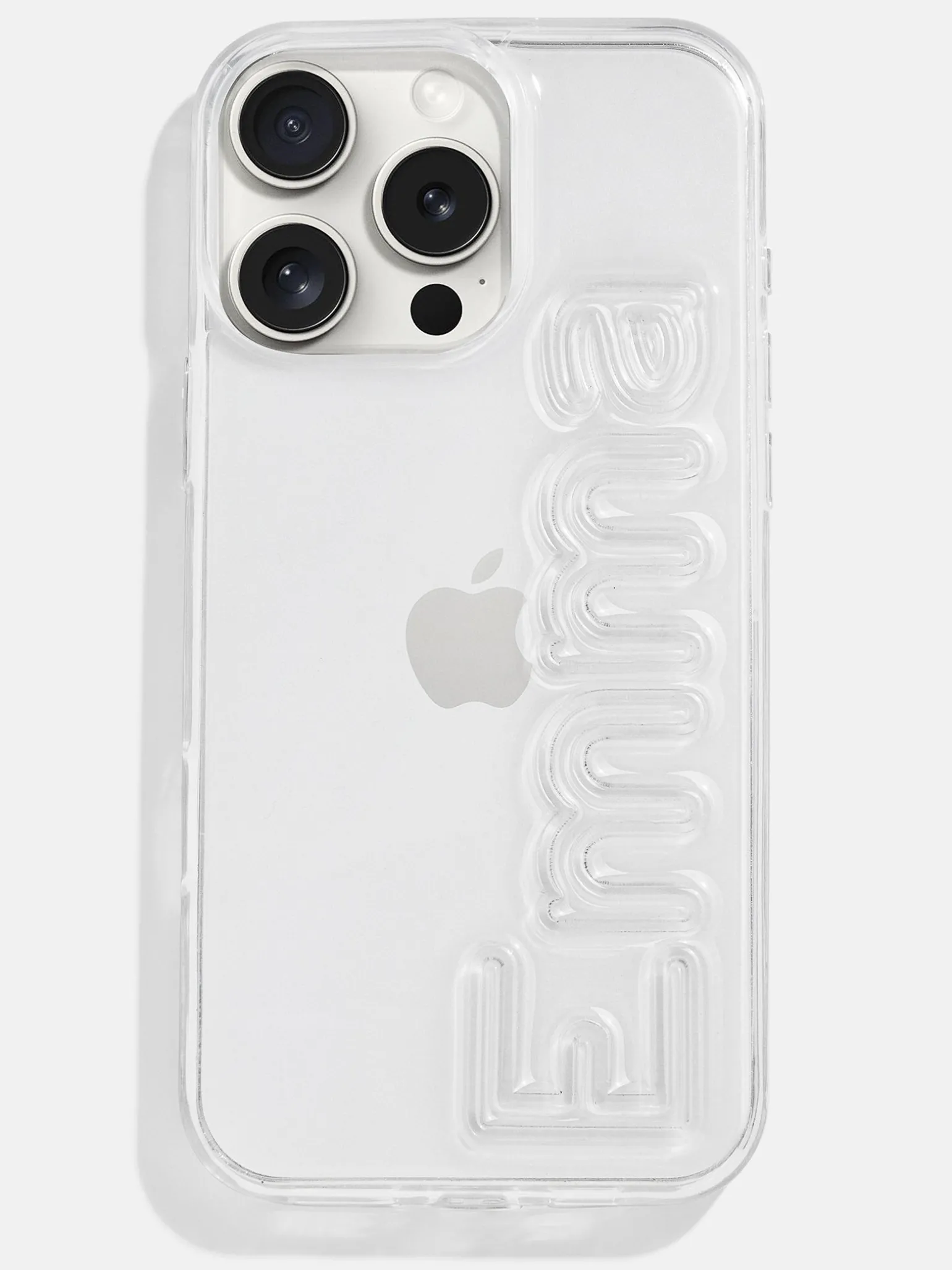 Fine Line Custom iPhone Case - Clear