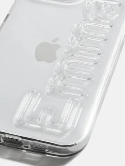Fine Line Custom iPhone Case - Clear