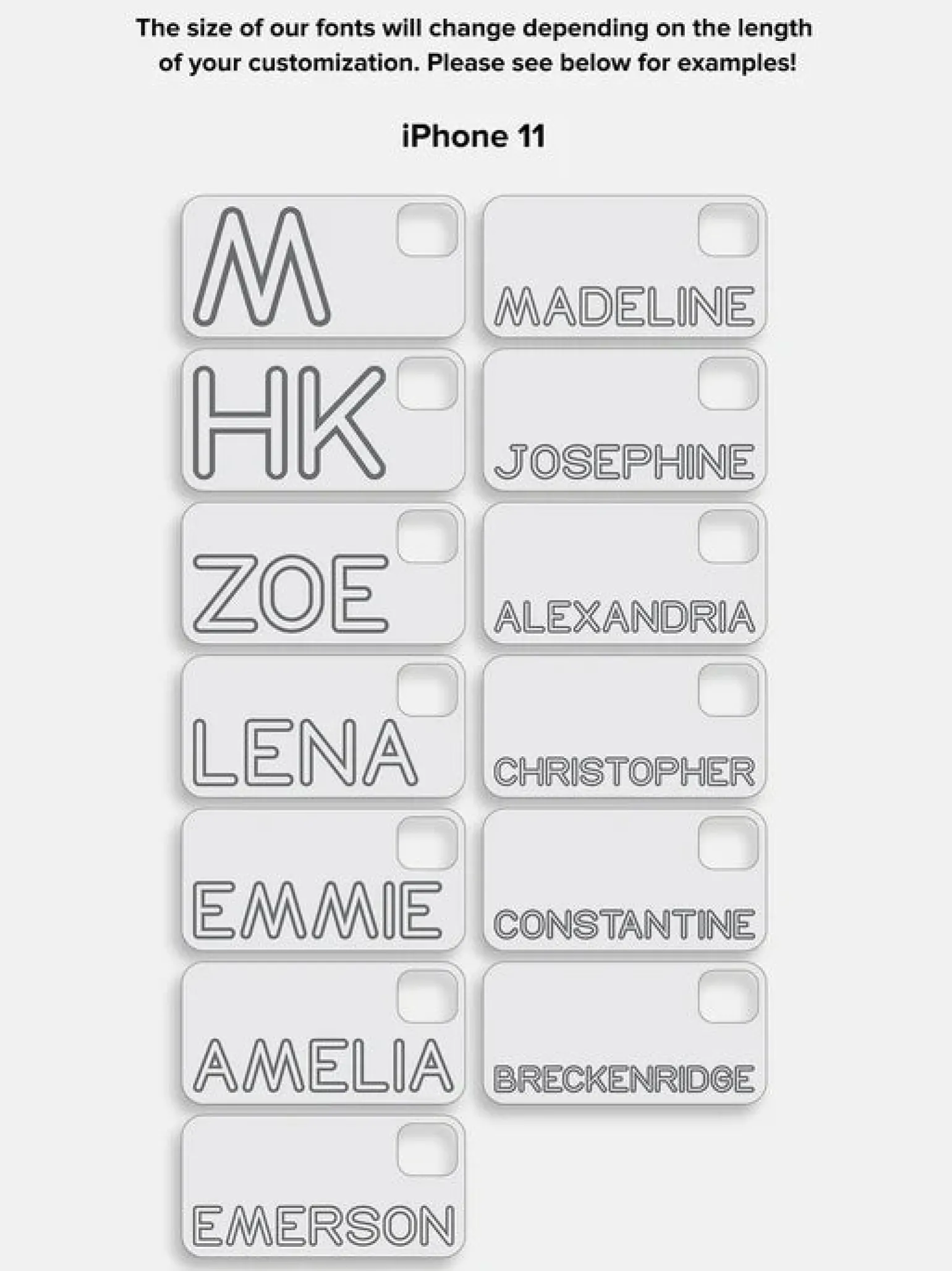 Fine Line Custom iPhone Case - Clear