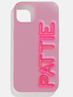Fine Line Custom iPhone Case - Dark Purple/Hot Pink