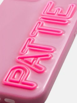 Fine Line Custom iPhone Case - Dark Purple/Hot Pink